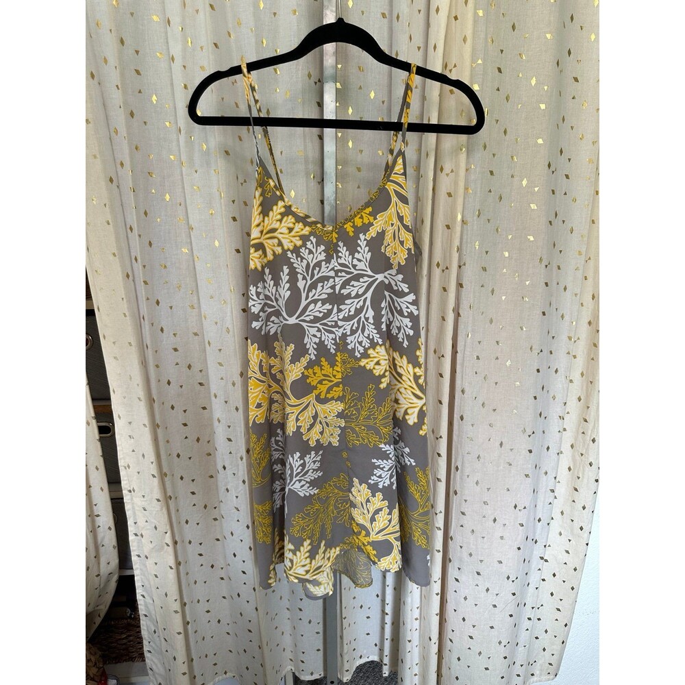 NWOT Manuhealii Collection Palaʻā Hawaiian Electric Yellow Keona Slip Dress M